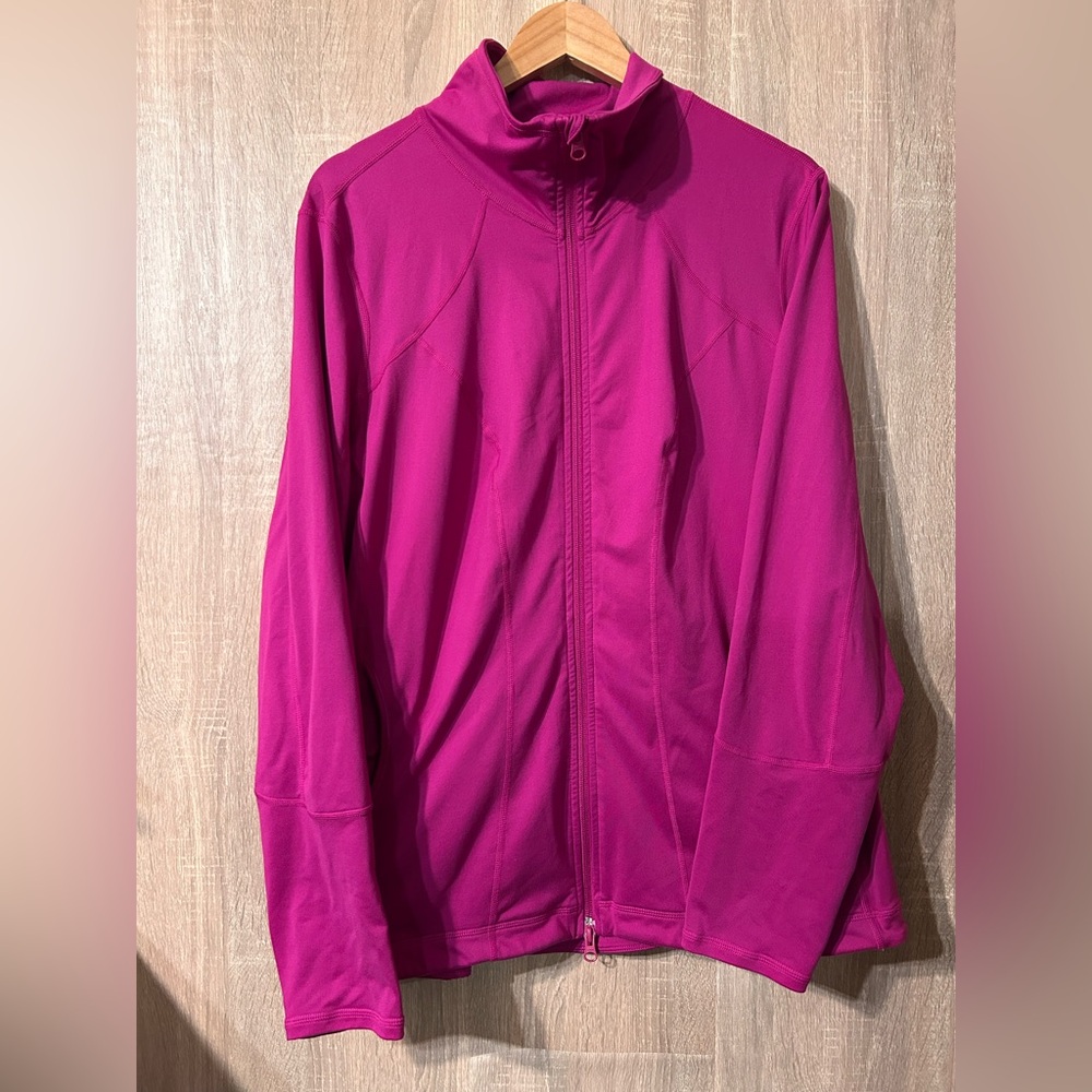 Zella Magenta Athletic Jacket Size 2X